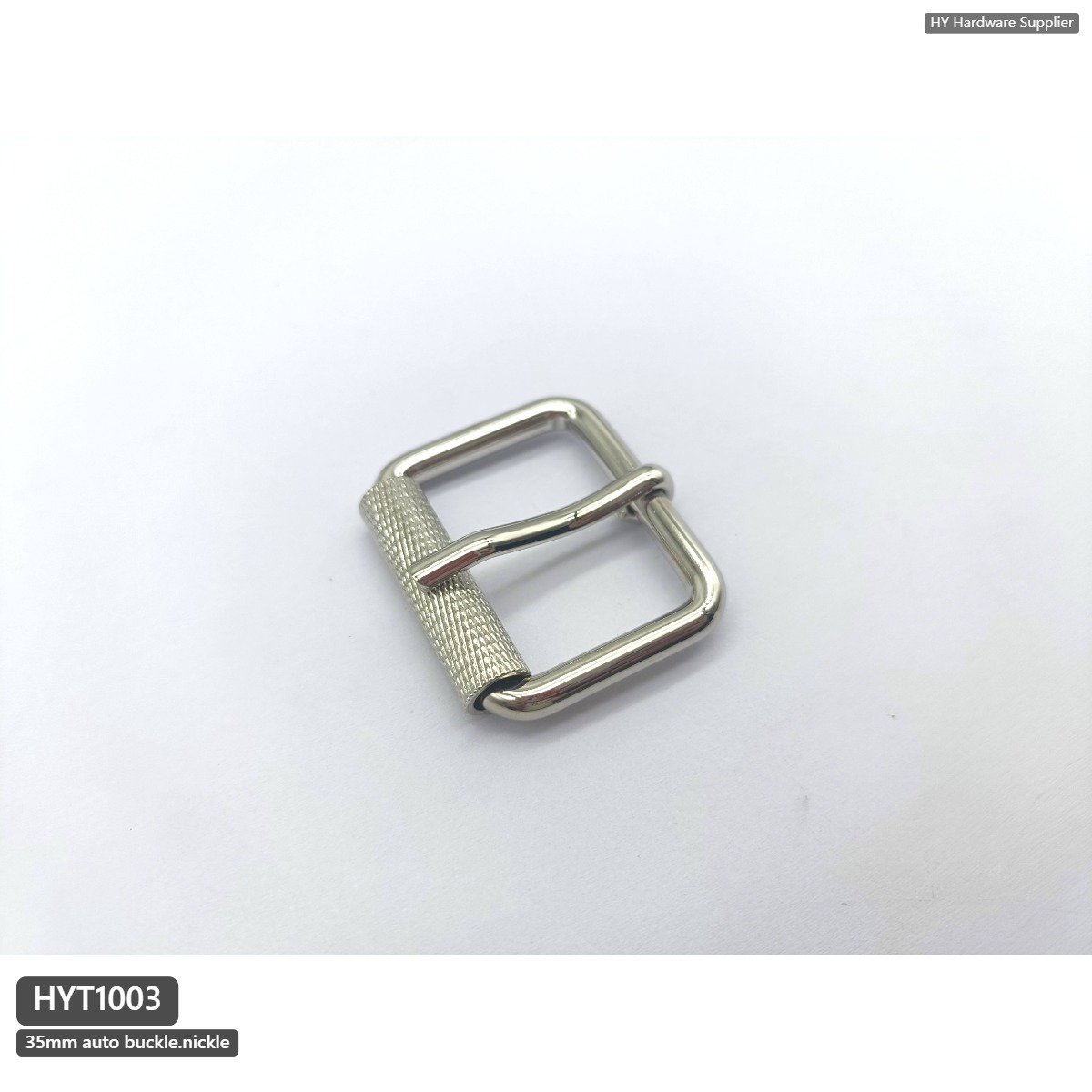 Zinc Alloy Pin Belt Buckle, Nickel Finish