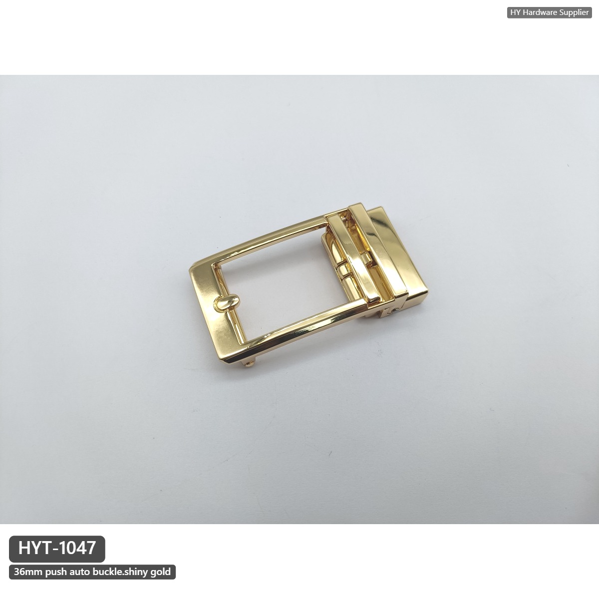 36mm Zinc Alloy Automatic Belt Buckle, Gold Finish